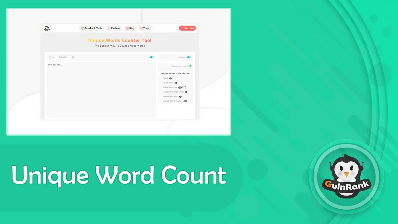 Unique Word Counter | Small SEO Tool	