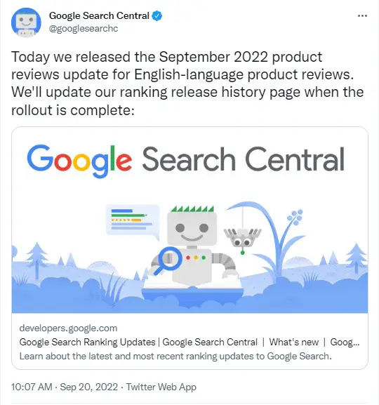 Product Reviews Update 2022